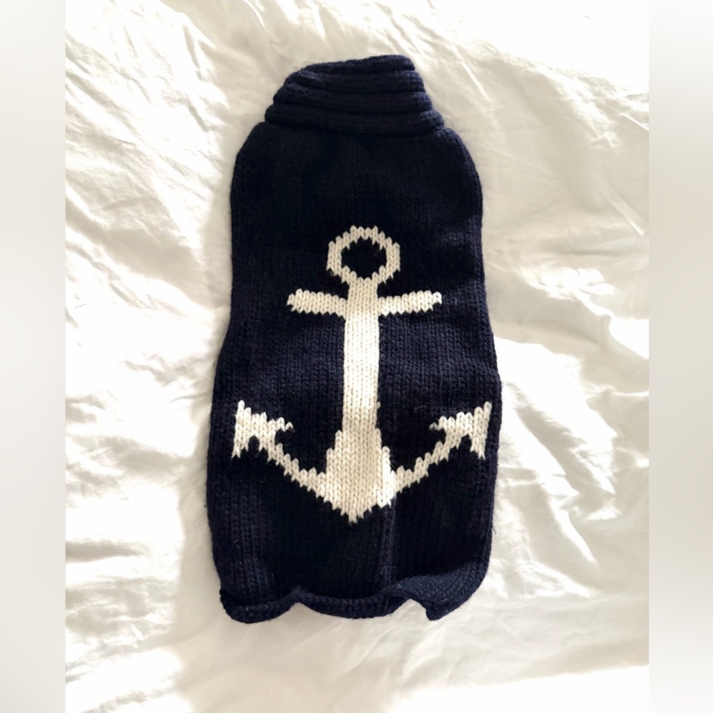 Lands End Anchor Dog Sweater